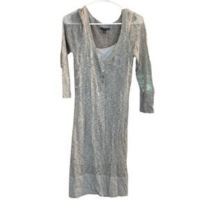 American‎ Eagle Outfitters Gray Knit Dress - L/G
